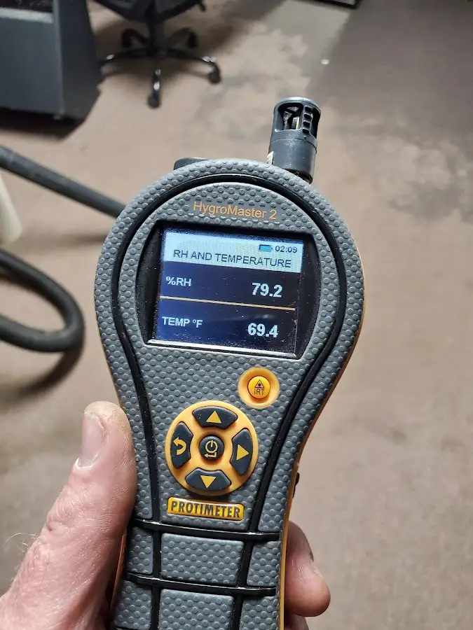 Moisture meter humidity assessment for Fire & Smoke Damage Restoration in Logan