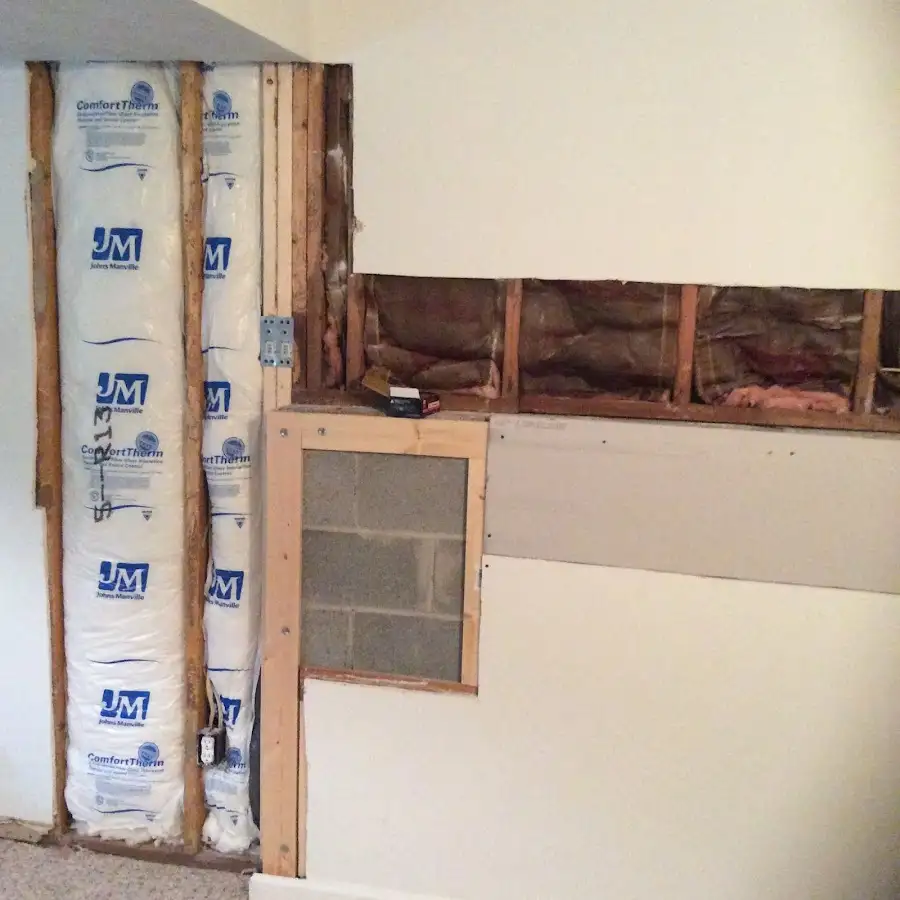 Wall insulation replacement during Structural Drying in Logan